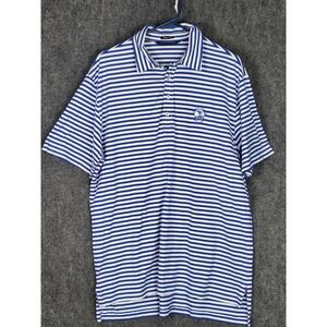 Polo Golf Ralph Lauren Pebble Beach Blue Striped Golf Polo Shirt L Vintage‎ Isle